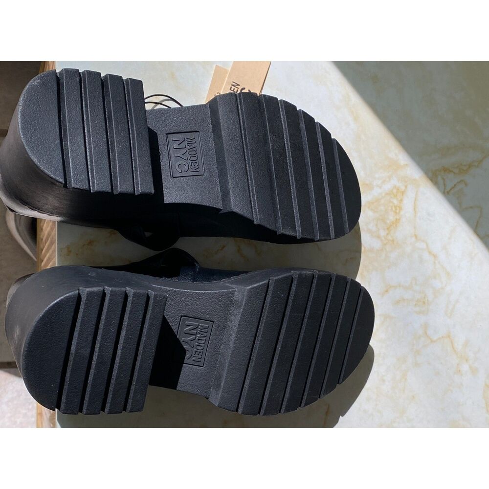 NWT Steve Madden NYC Retro Grunge Mary Janes 6 Shoes Y2K Platform Chunky Heels - Picture 6 of 8